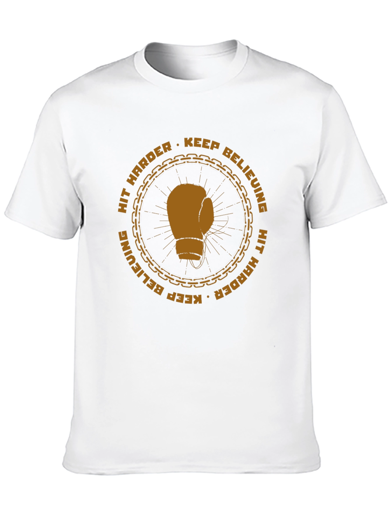 Motivational Boxing Glove Graphic T-Shirt