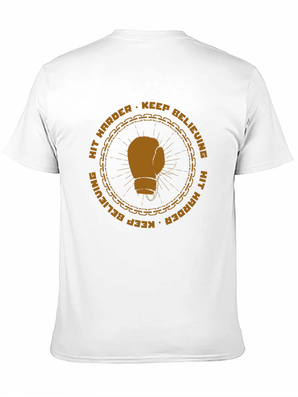 Motivational Boxing Glove Graphic T-Shirt