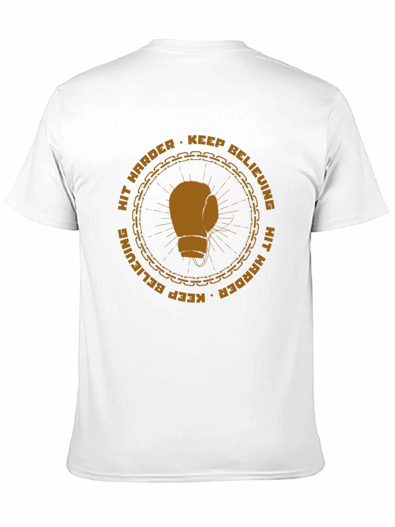 Motivational Boxing Glove Graphic T-Shirt