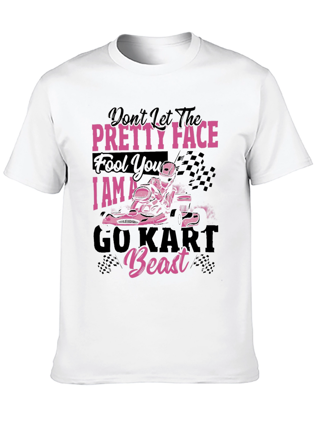 Pretty Face Go Kart Beast T-Shirt - Racing Tee
