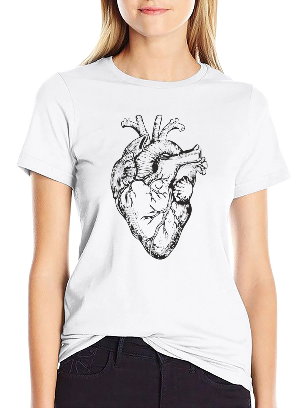 Anatomical Heart Graphic Tee - Unisex Soft Cotton Blend