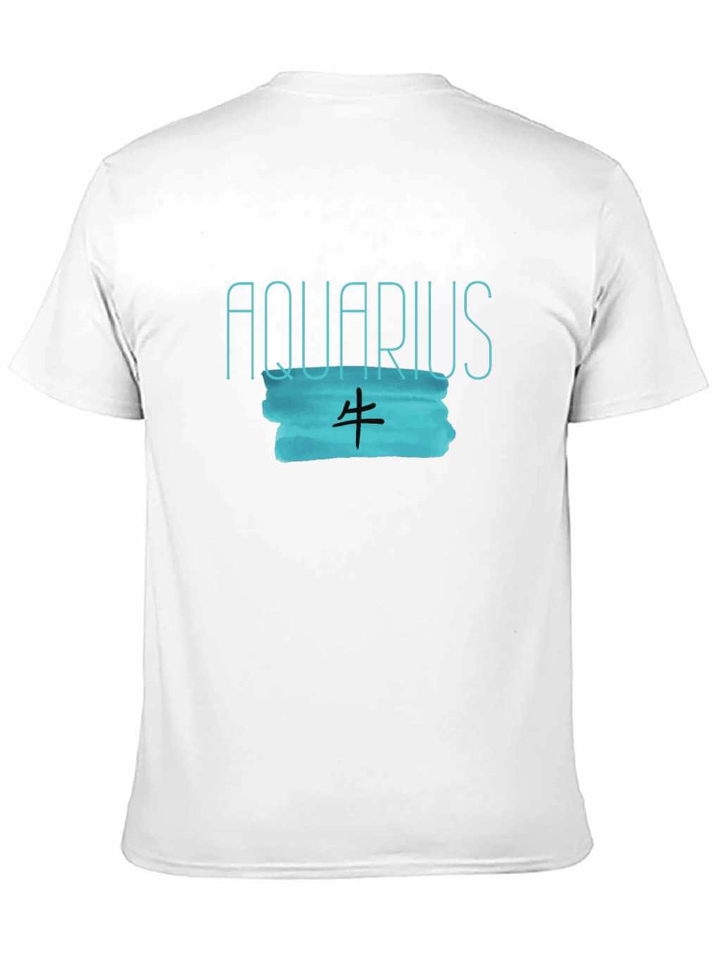 Aquarius Zodiac Black Graphic Tee