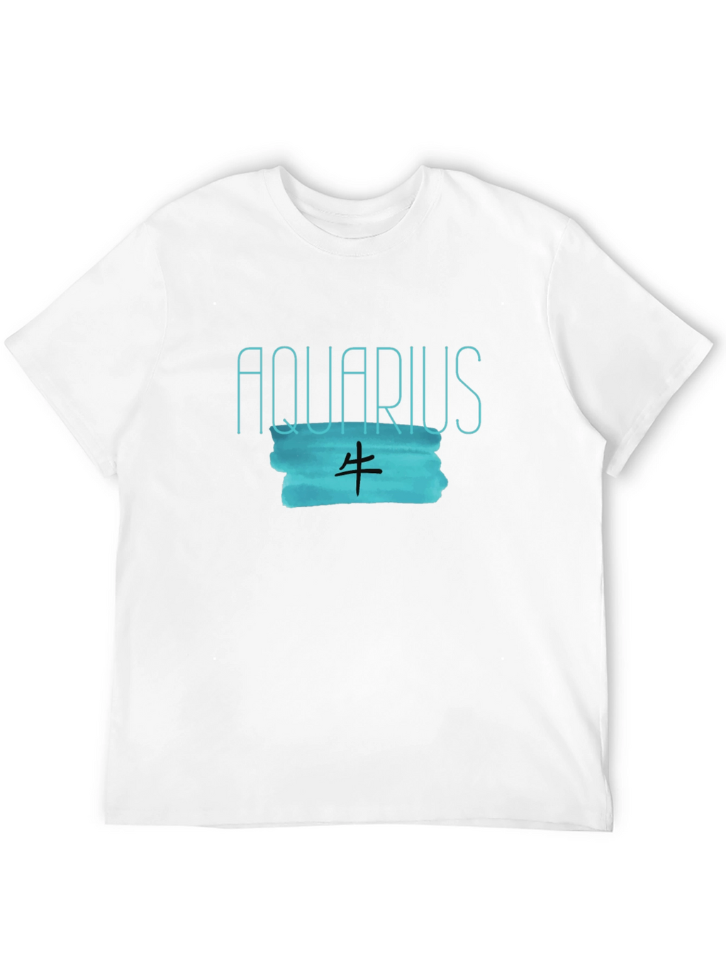 Aquarius Zodiac Black Graphic Tee