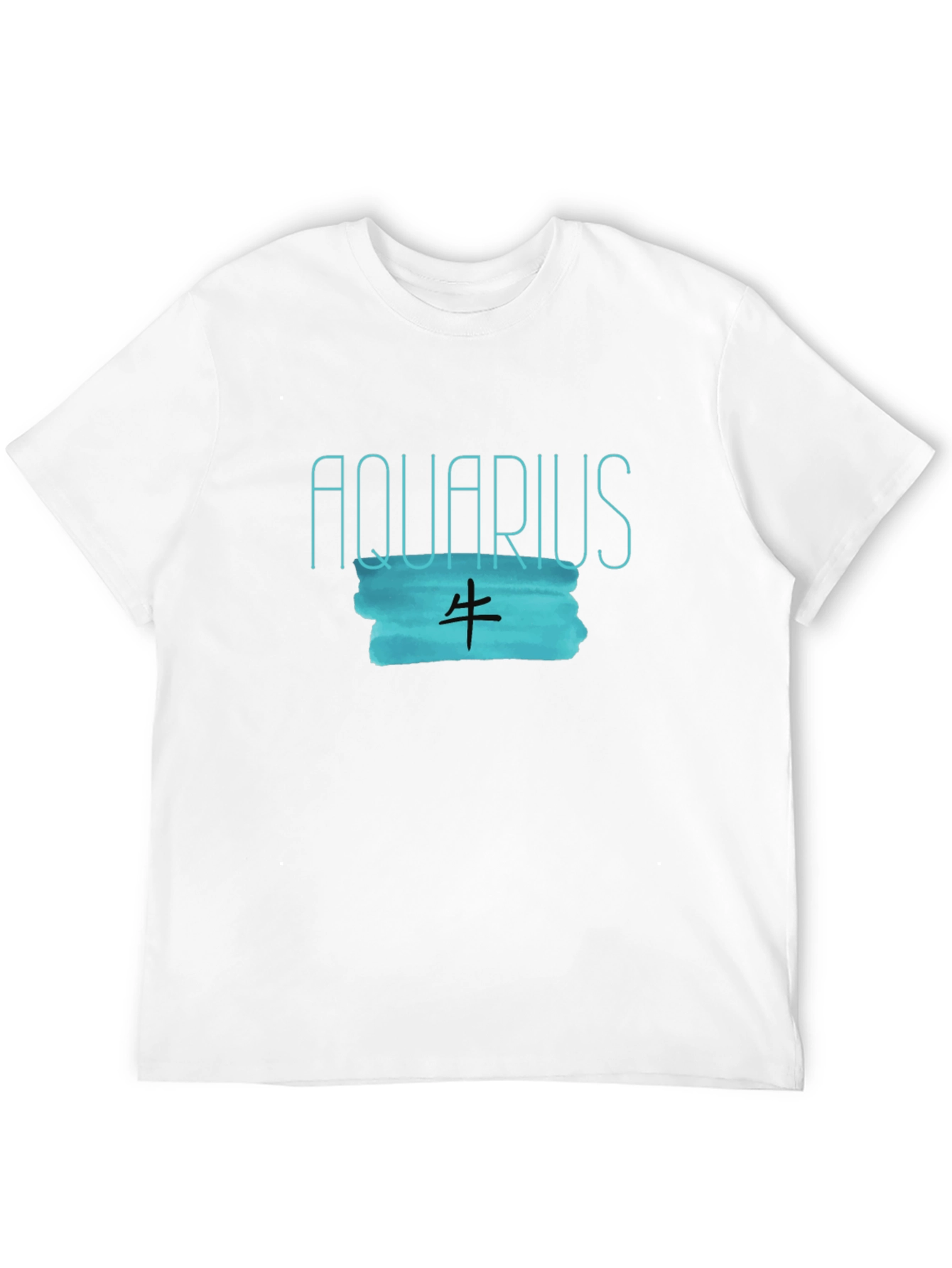 Aquarius Zodiac Black Graphic Tee