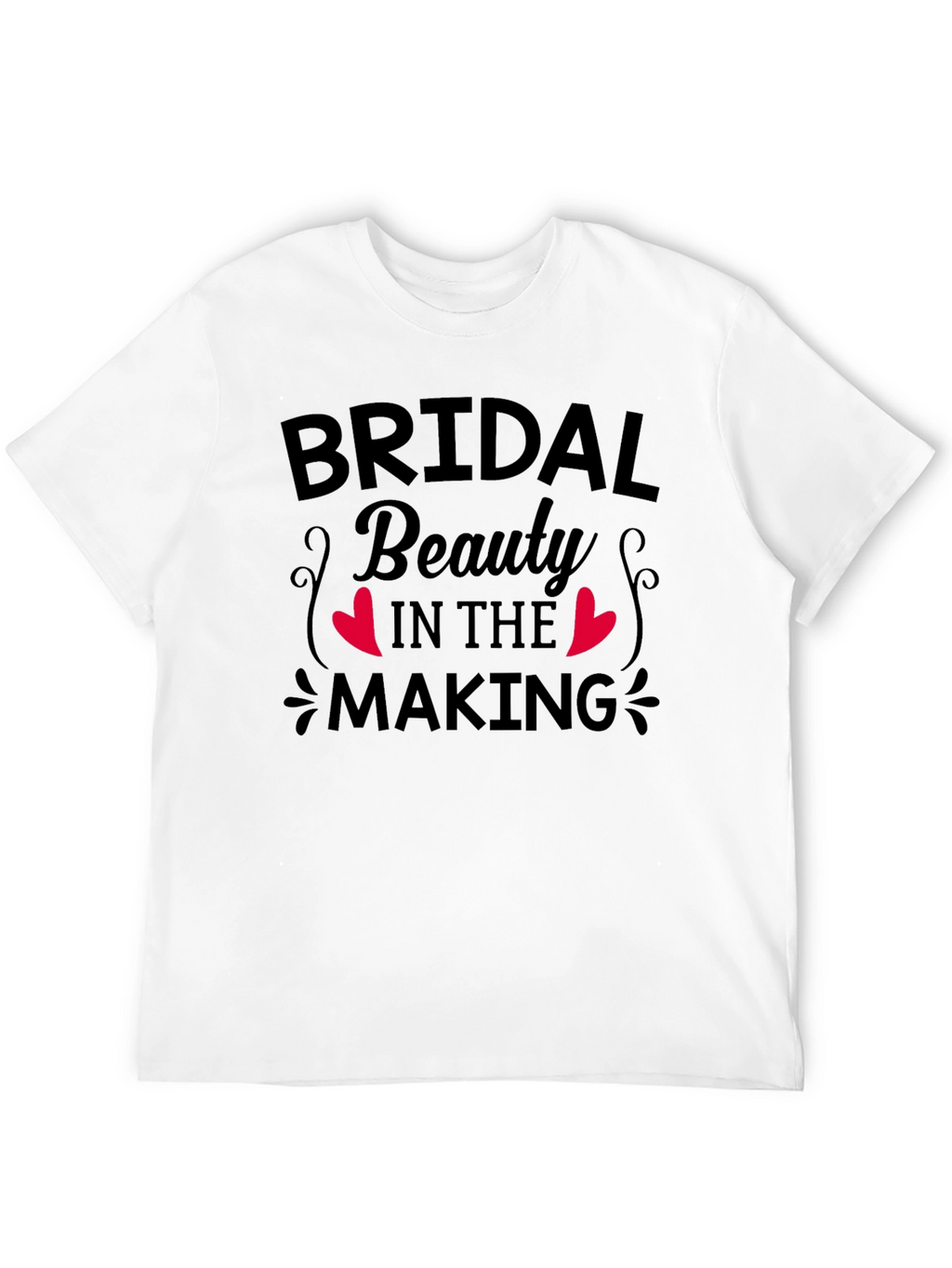 Bridal Beauty in the Making Black T-Shirt
