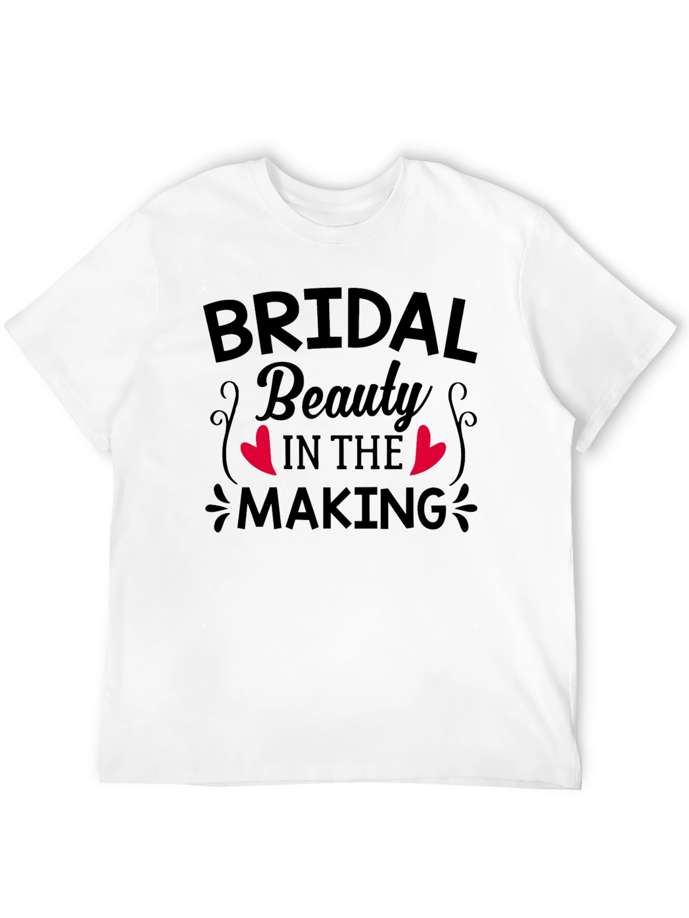 Bridal Beauty in the Making Black T-Shirt