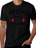 Bridal Beauty in the Making Black T-Shirt