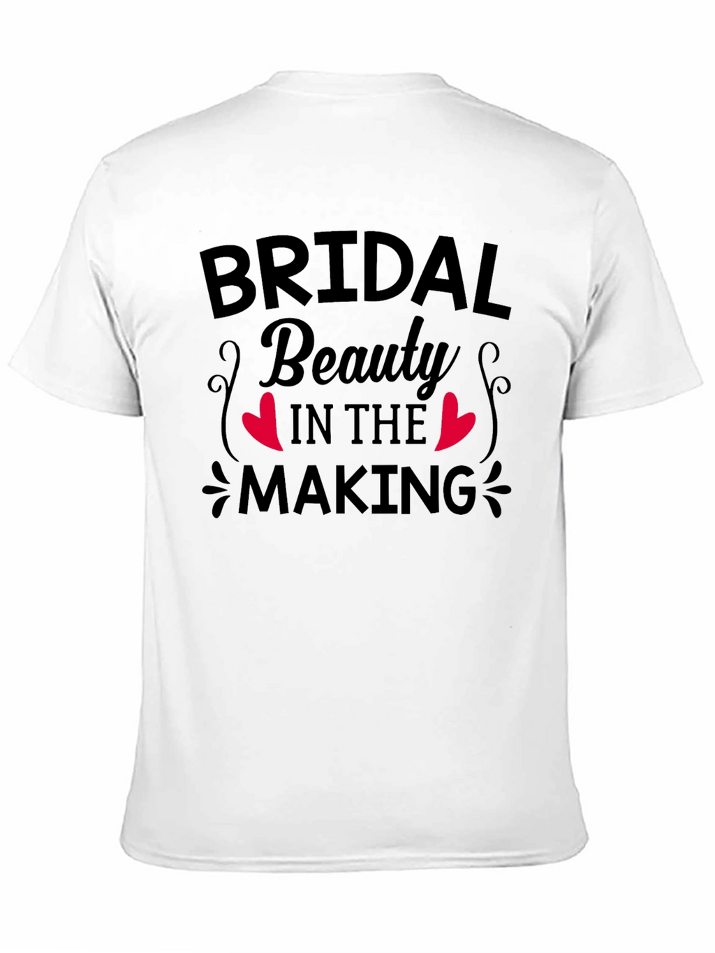 Bridal Beauty in the Making Black T-Shirt