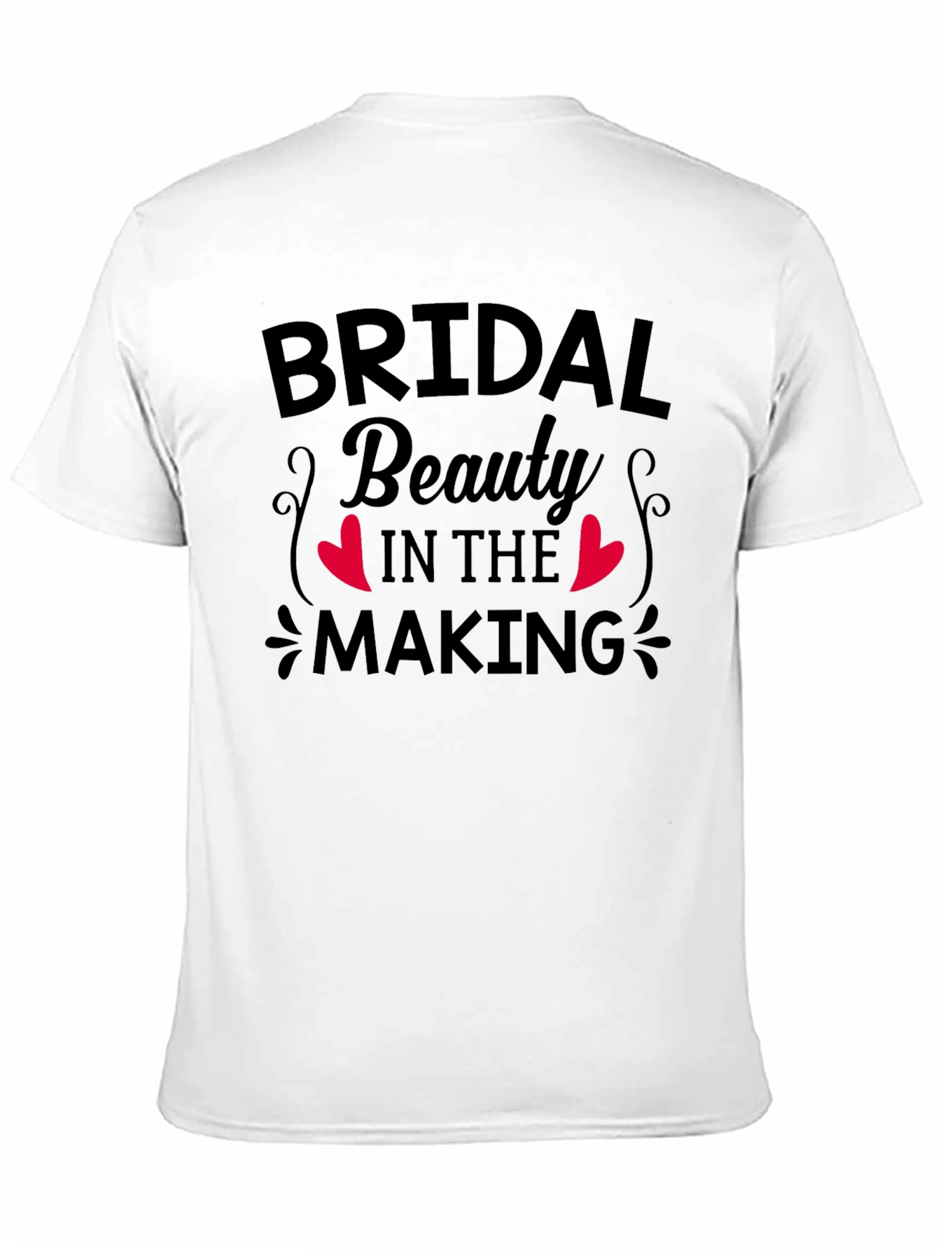 Bridal Beauty in the Making Black T-Shirt