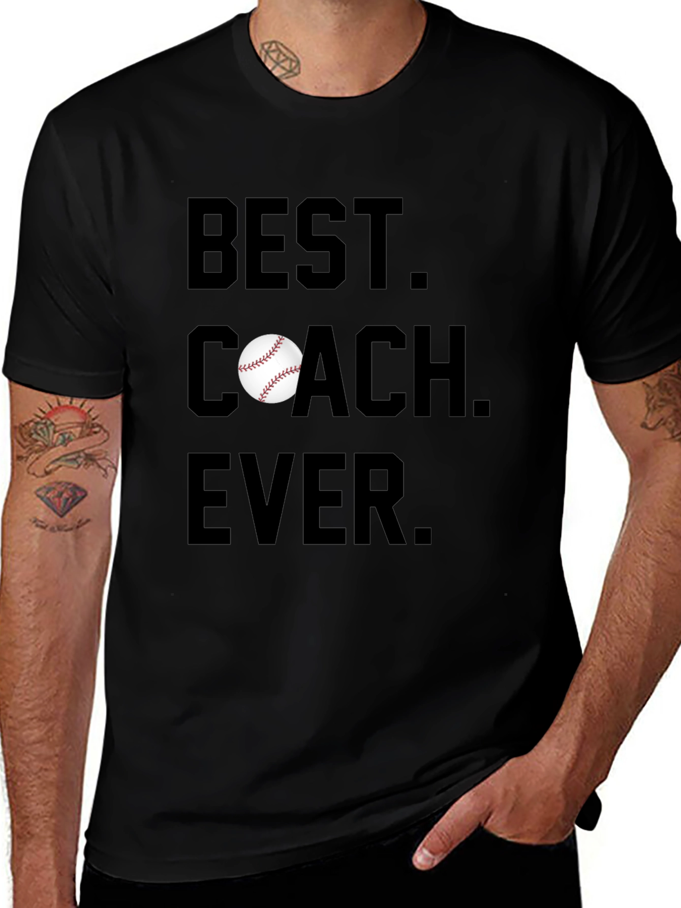 Best Coach Ever Baseball T-Shirt