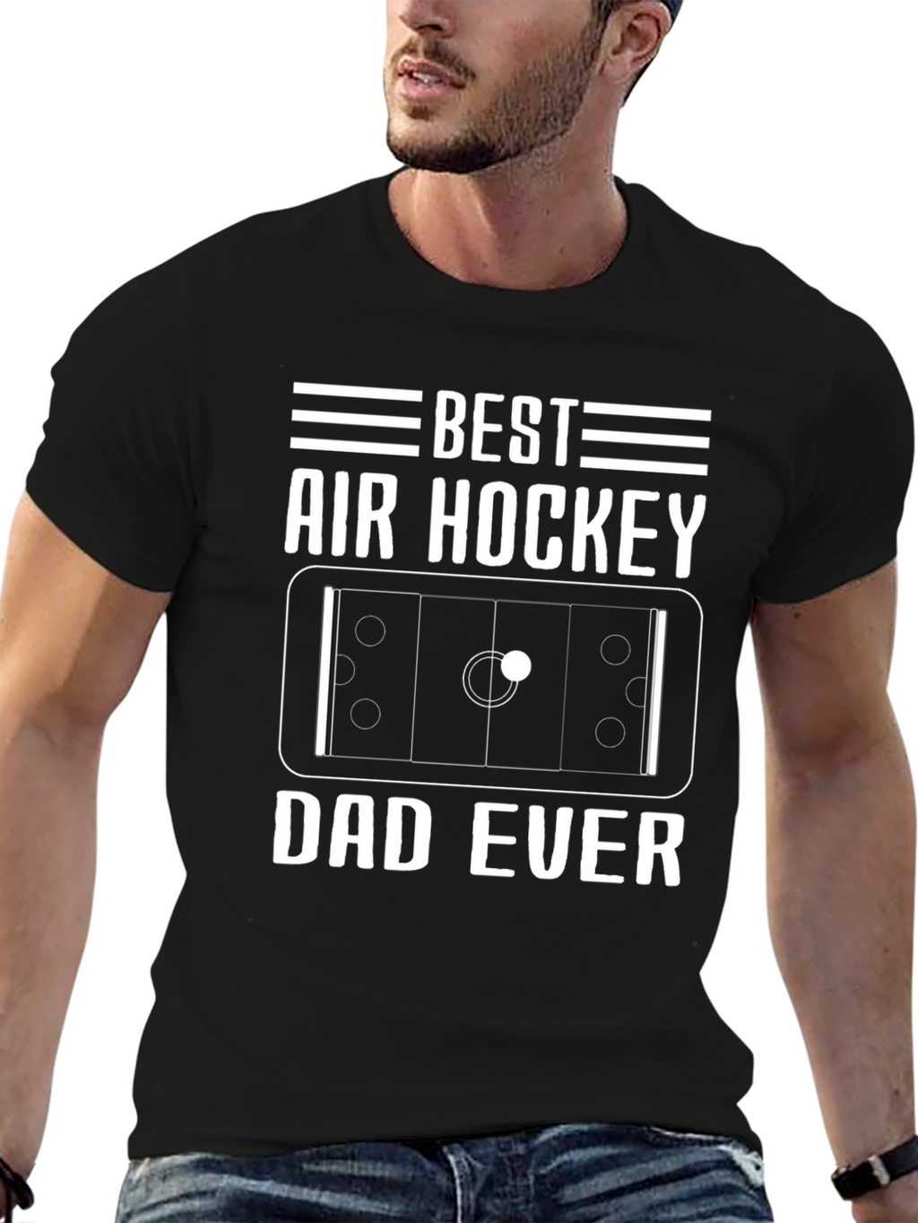Best Air Hockey Dad Ever T-Shirt