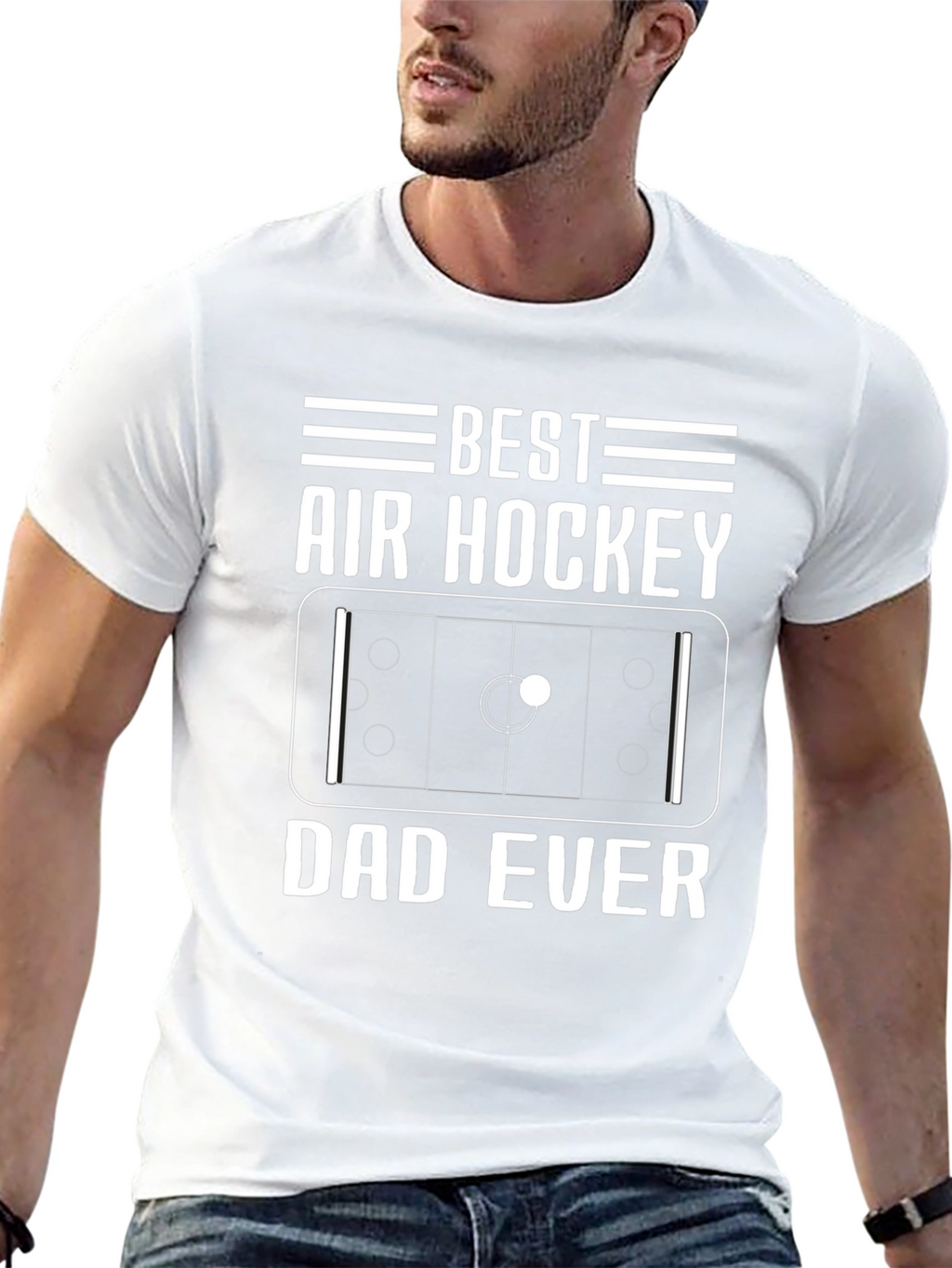 Best Air Hockey Dad Ever T-Shirt