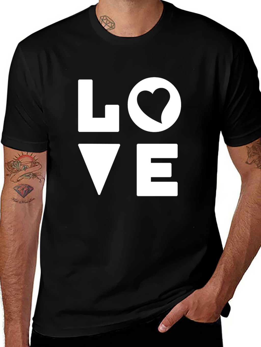 LOVE Graphic Black T-Shirt