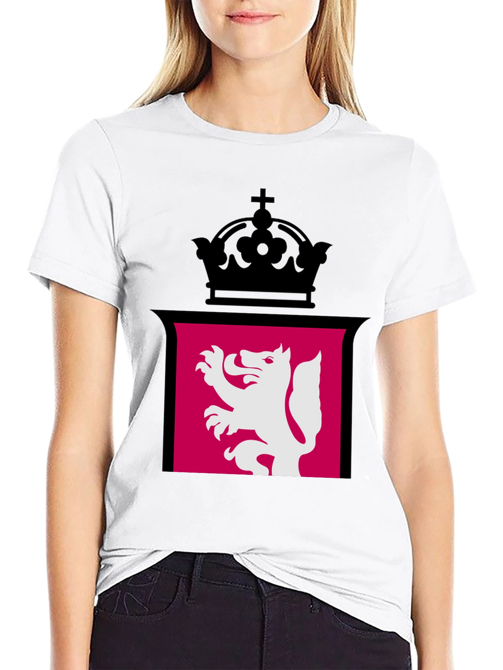 Lion Rampant Crown Black T-Shirt