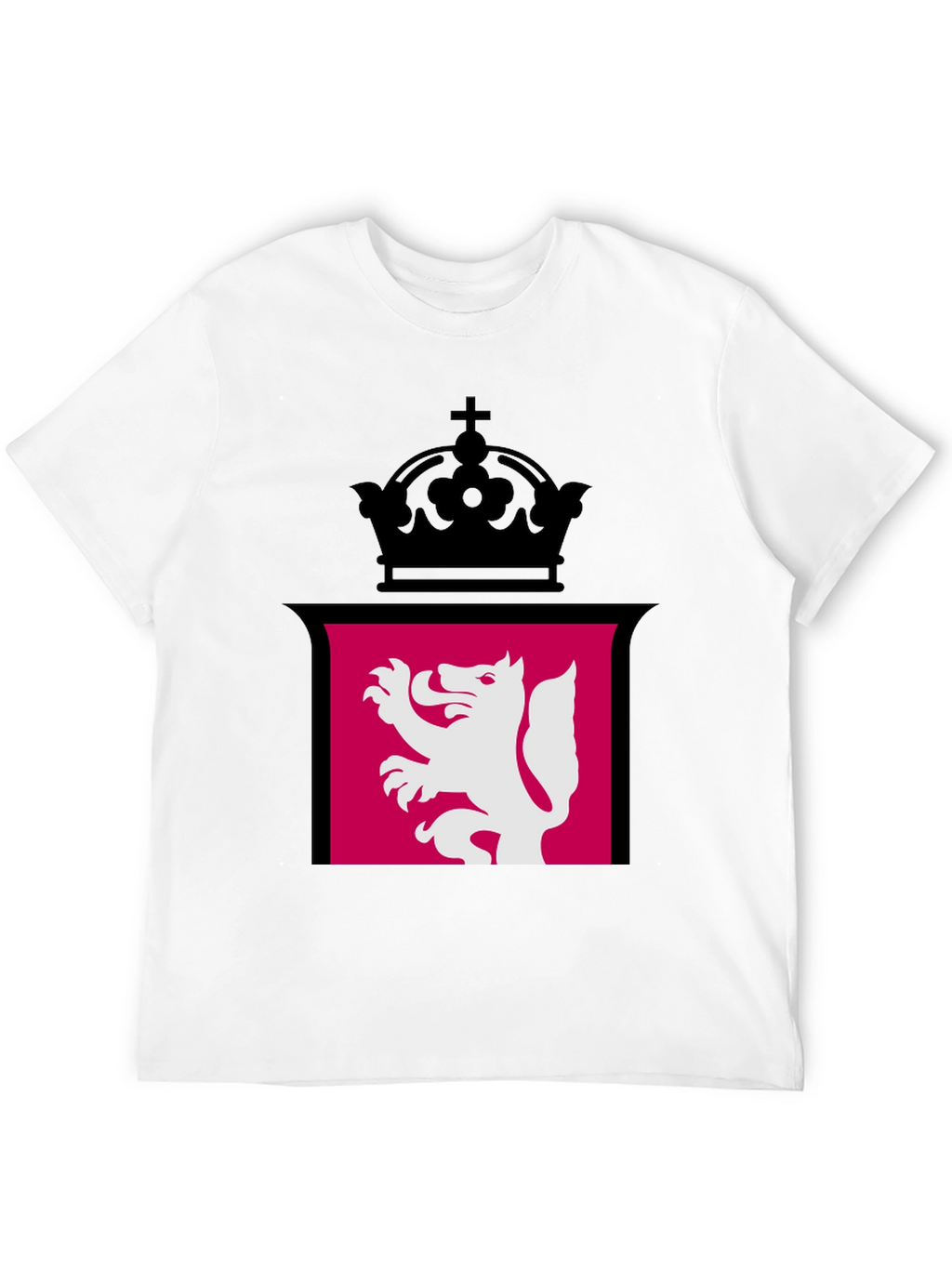 Lion Rampant Crown Black T-Shirt