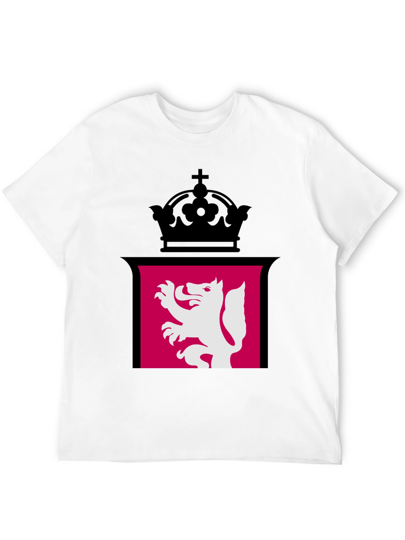 Lion Rampant Crown Black T-Shirt