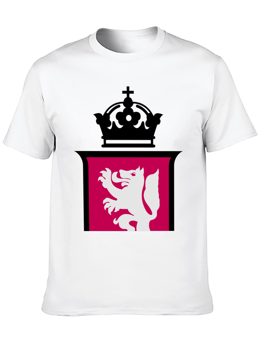 Lion Rampant Crown Black T-Shirt