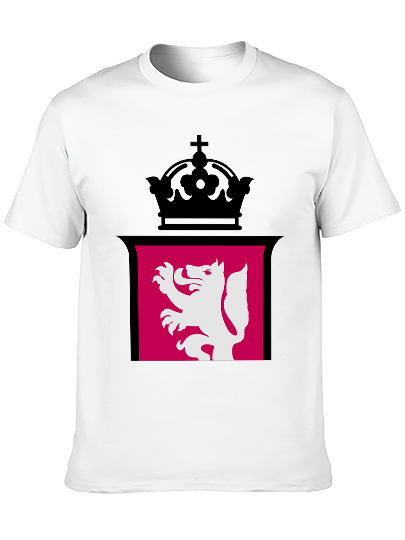 Lion Rampant Crown Black T-Shirt