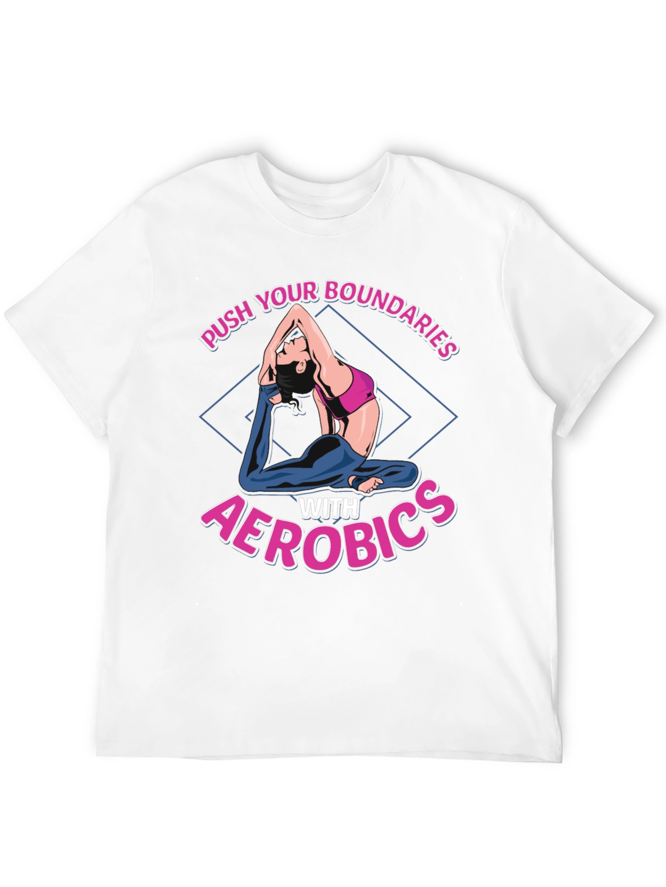 Aerobics Graphic T-Shirt - Push Your Boundaries