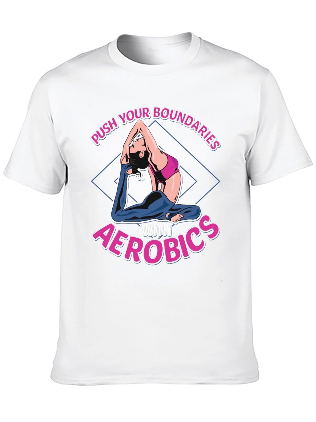 Aerobics Graphic T-Shirt - Push Your Boundaries
