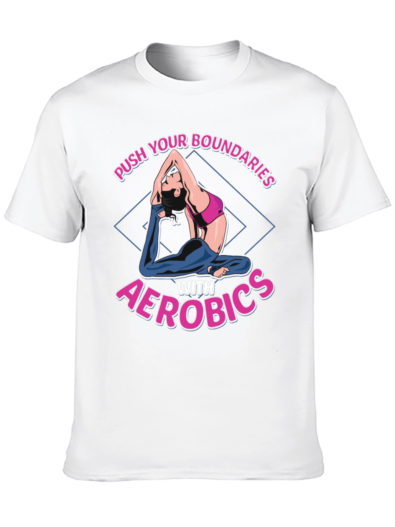 Aerobics Graphic T-Shirt - Push Your Boundaries