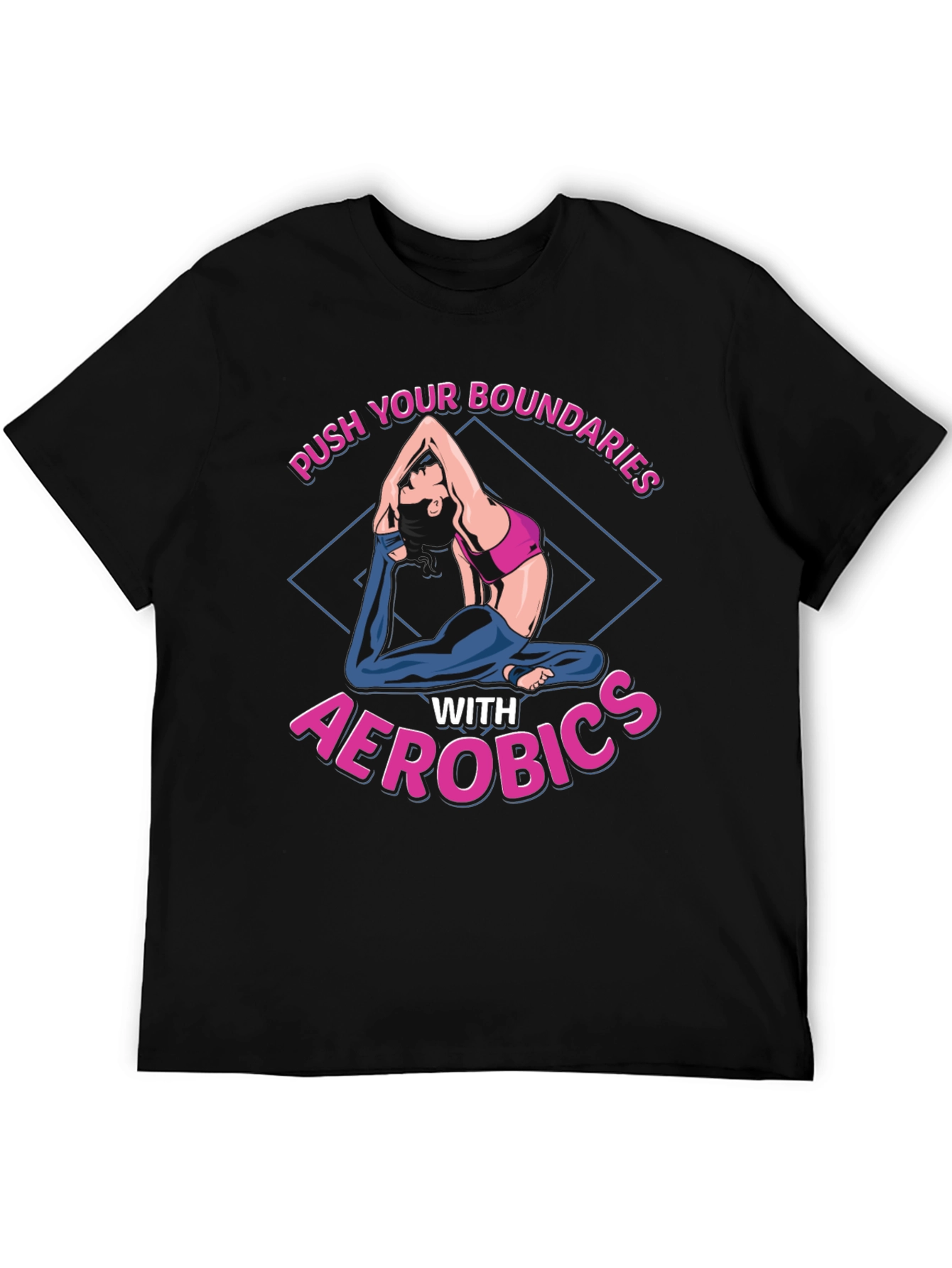 Aerobics Graphic T-Shirt - Push Your Boundaries
