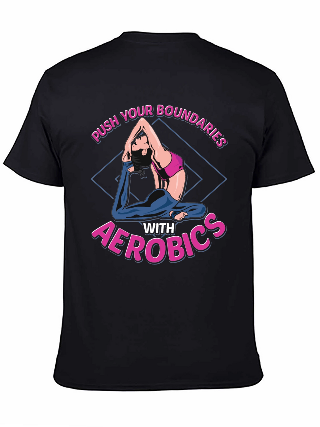 Aerobics Graphic T-Shirt - Push Your Boundaries