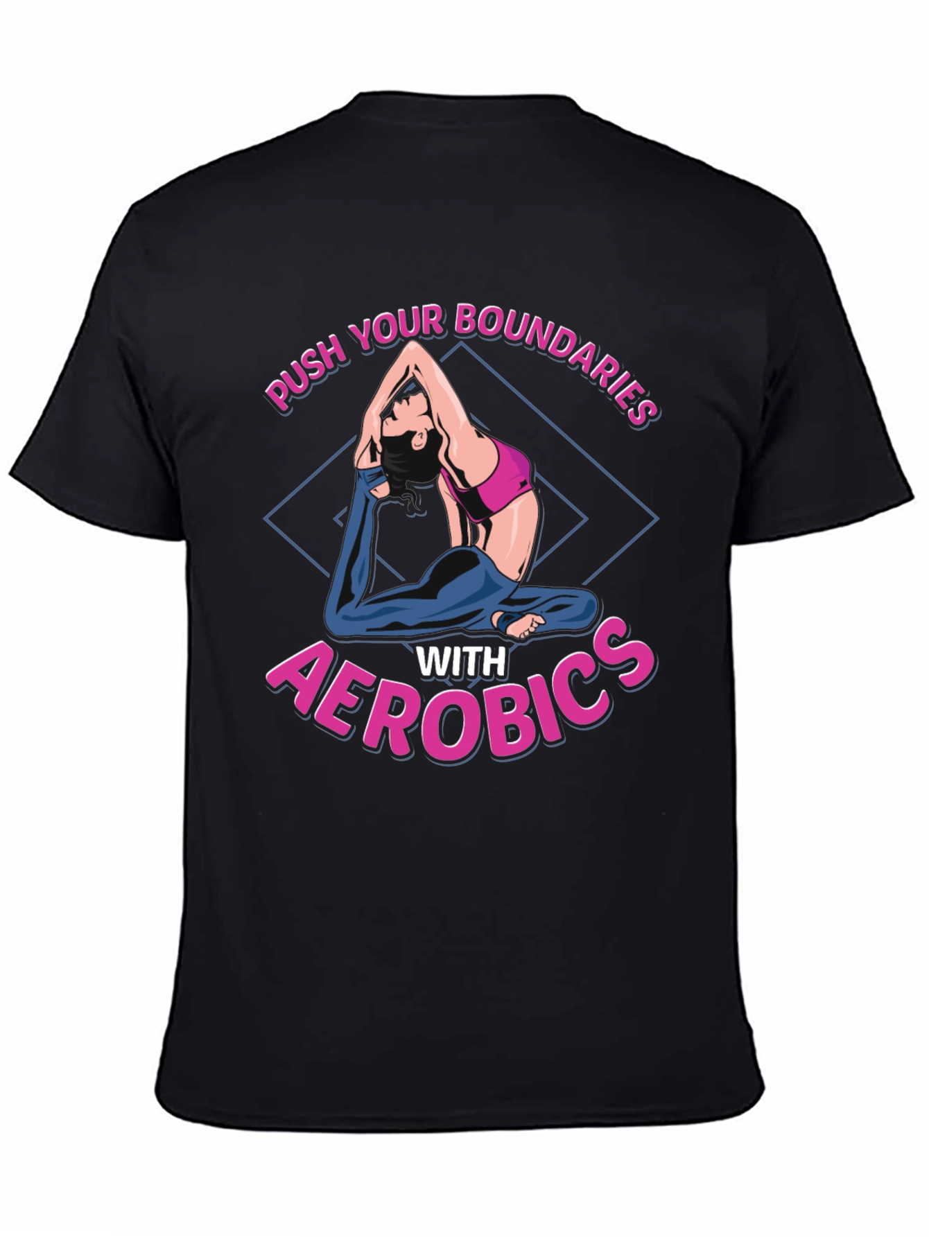 Aerobics Graphic T-Shirt - Push Your Boundaries