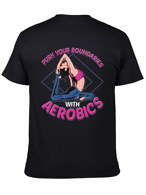 Aerobics Graphic T-Shirt - Push Your Boundaries