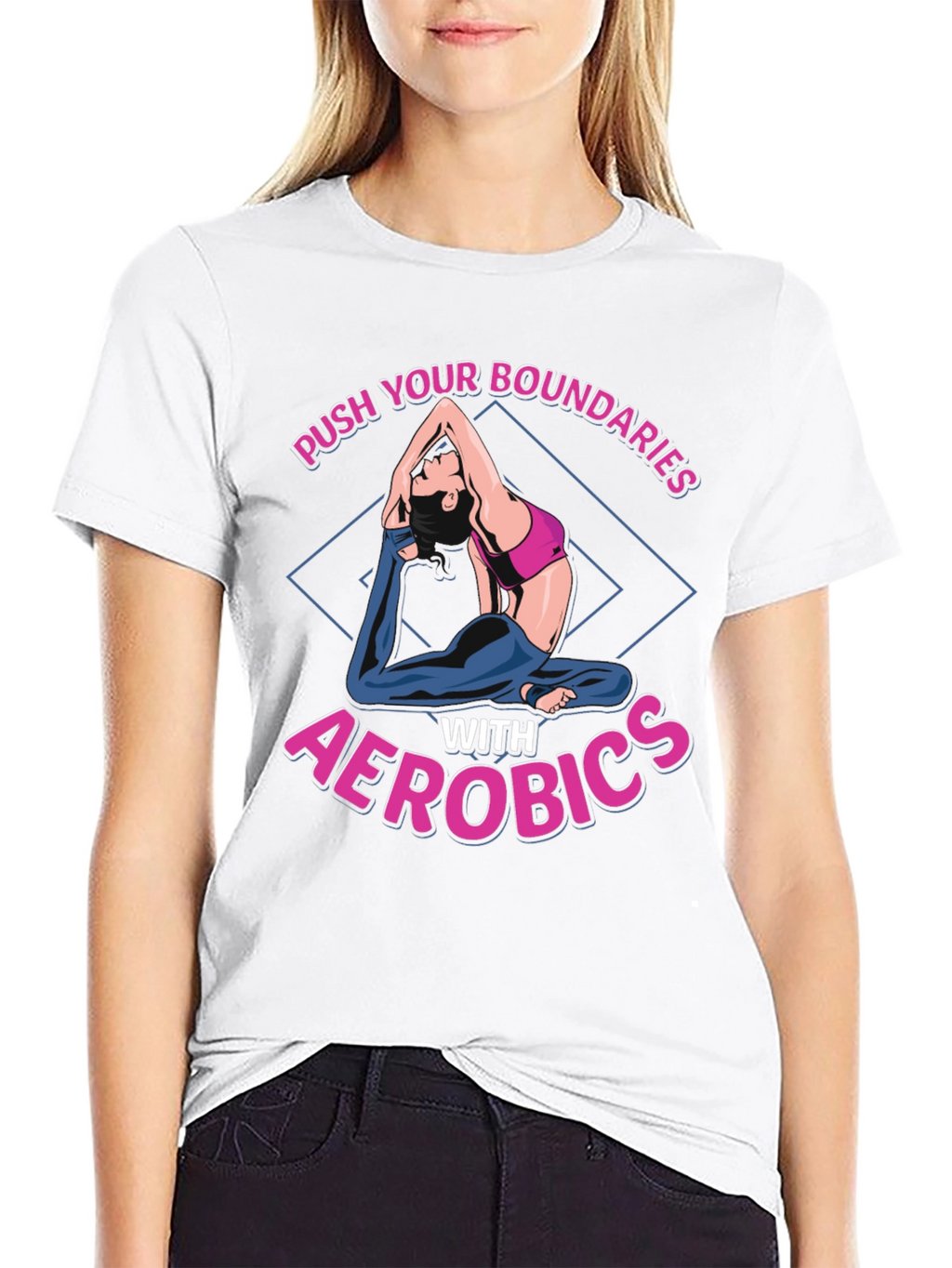 Aerobics Graphic T-Shirt - Push Your Boundaries