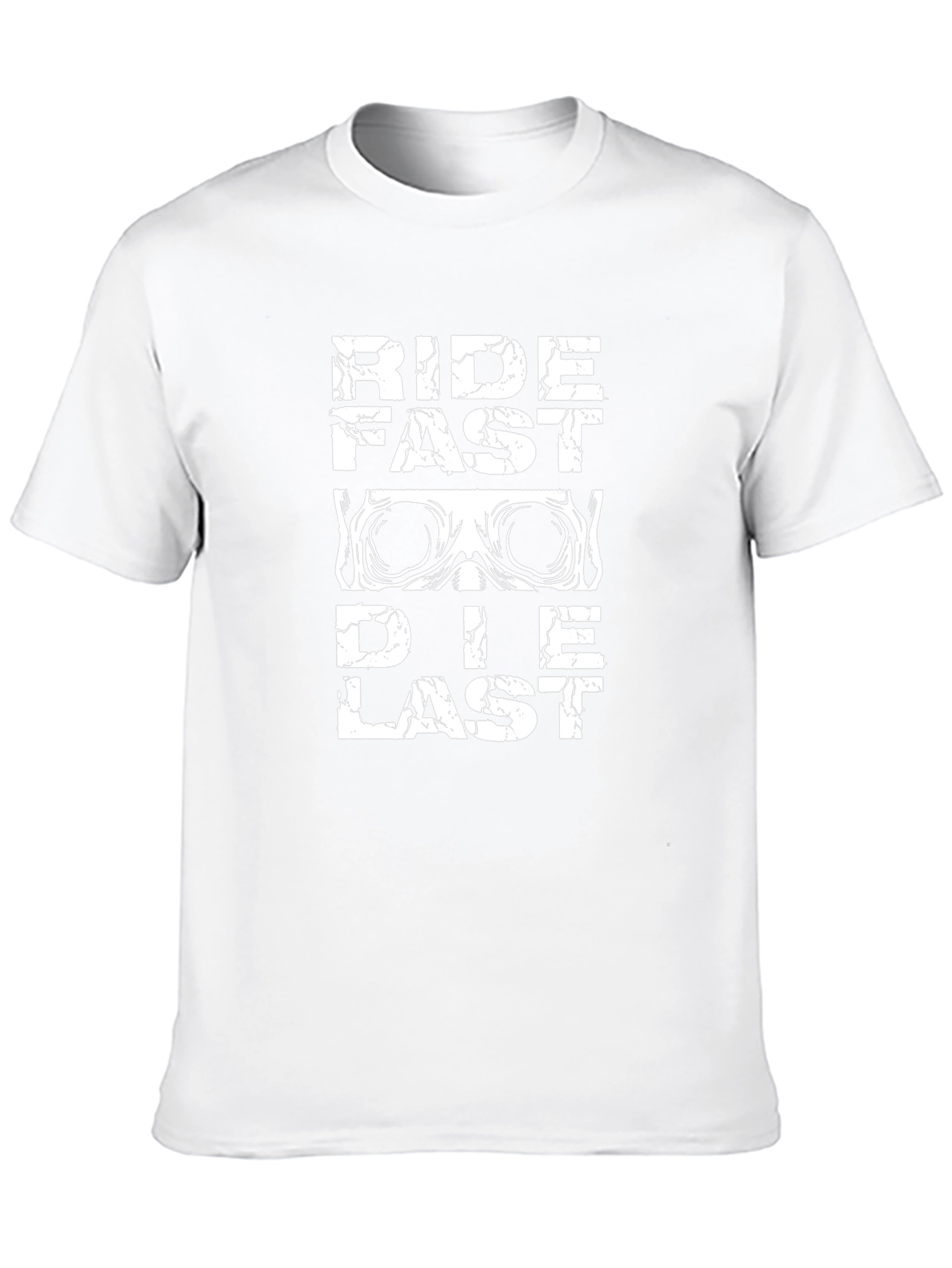 Ride Fast Die Last Mens Black Graphic T-Shirt