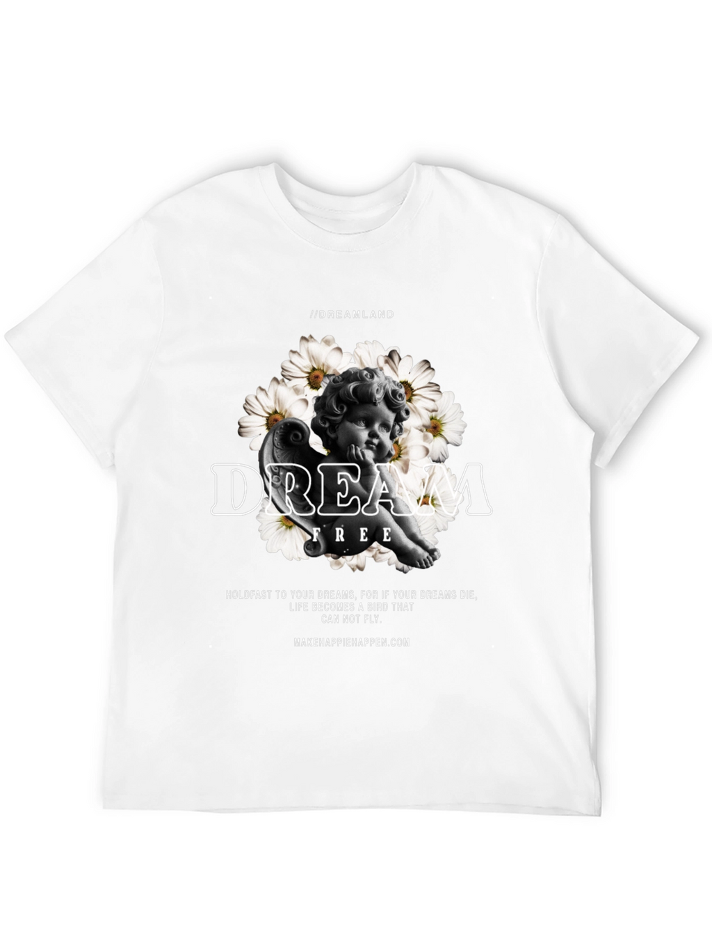 Dreamland Graphic Print Black T-Shirt
