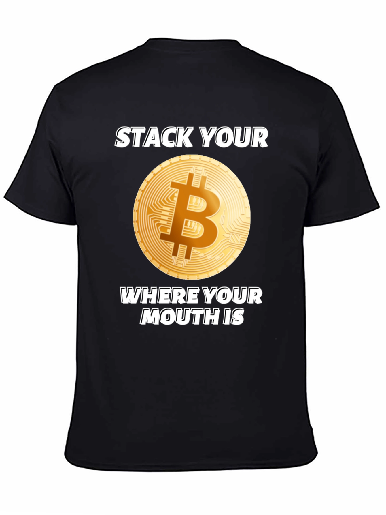 Bitcoin T-Shirt - Stack Your Sats Crypto Tee