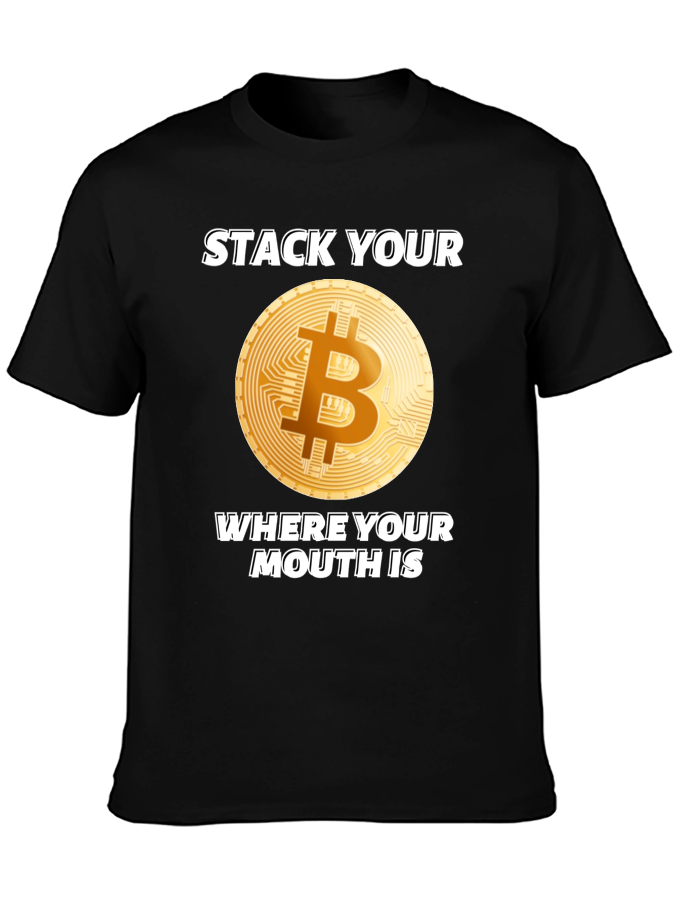 Bitcoin T-Shirt - Stack Your Sats Crypto Tee