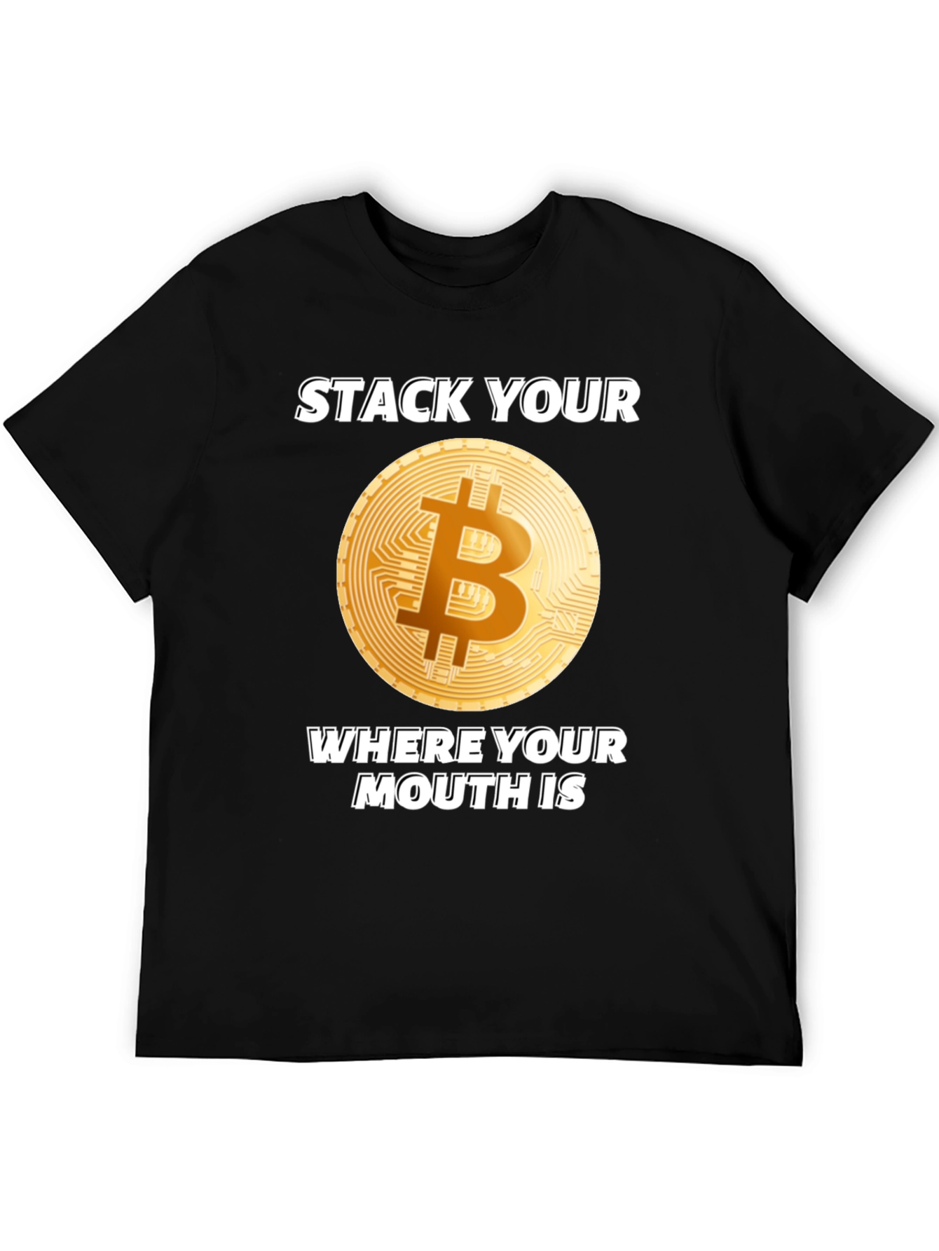 Bitcoin T-Shirt - Stack Your Sats Crypto Tee