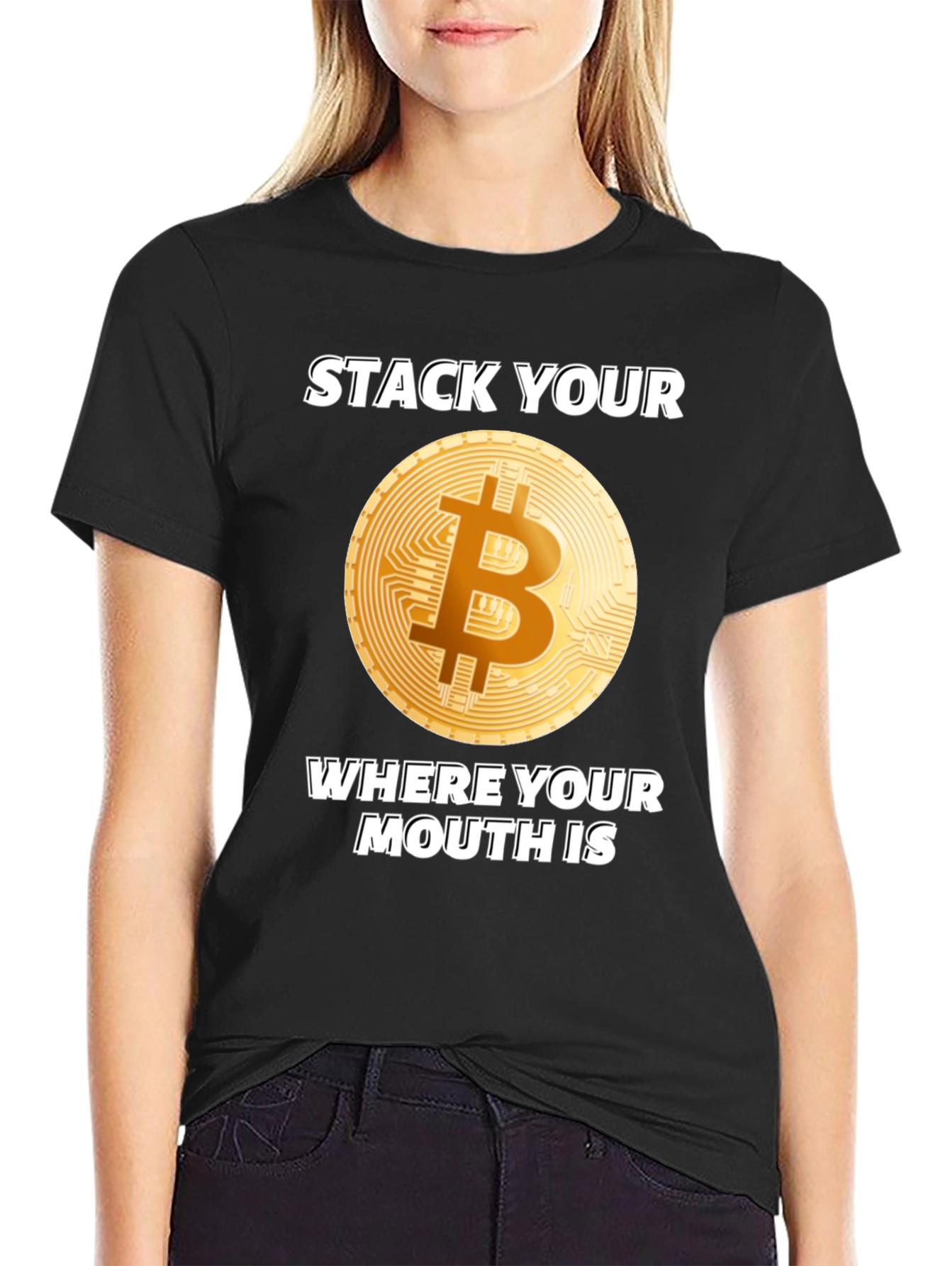 Bitcoin T-Shirt - Stack Your Sats Crypto Tee