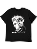 Wolfgang Amadeus Mozart Graphic Tee - Black