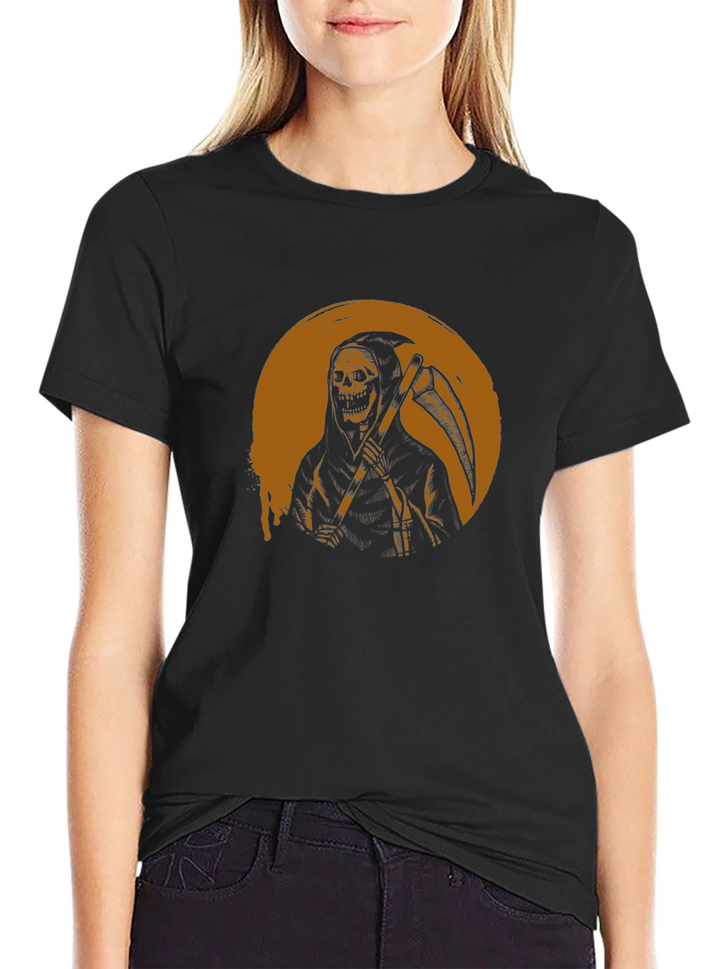 Grim Reaper Graphic Black T-Shirt