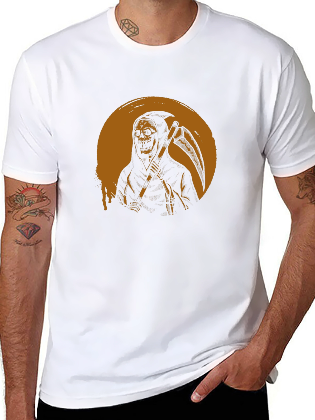 Grim Reaper Graphic Black T-Shirt