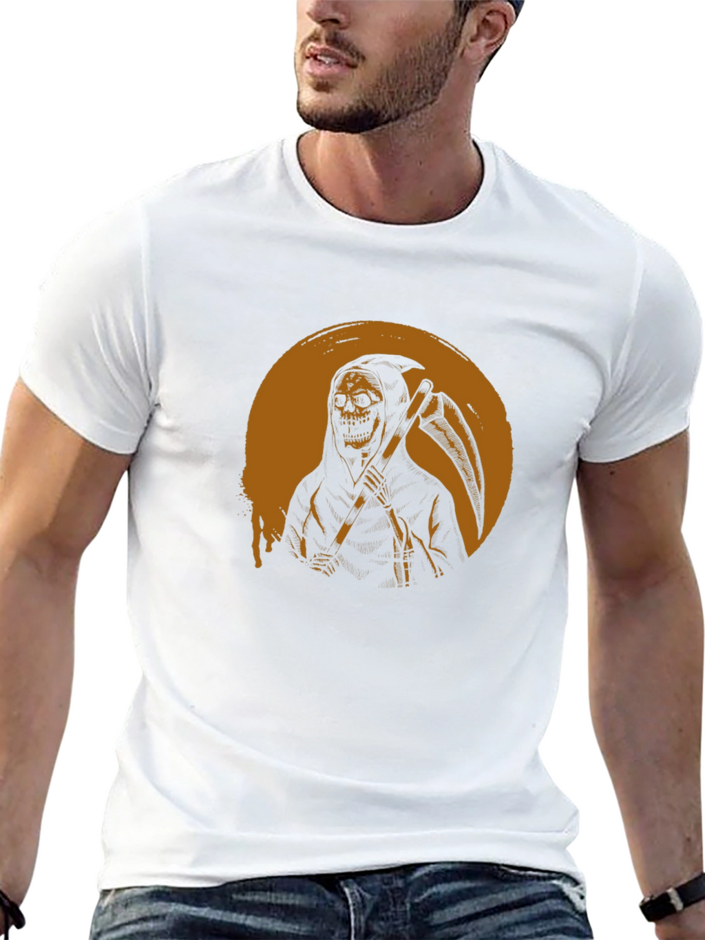 Grim Reaper Graphic Black T-Shirt