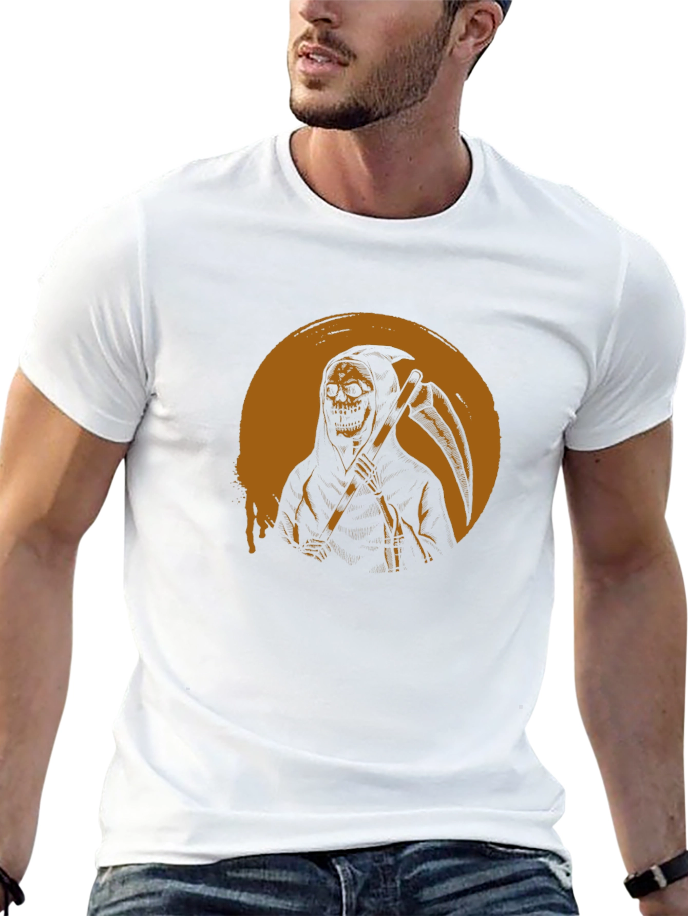 Grim Reaper Graphic Black T-Shirt