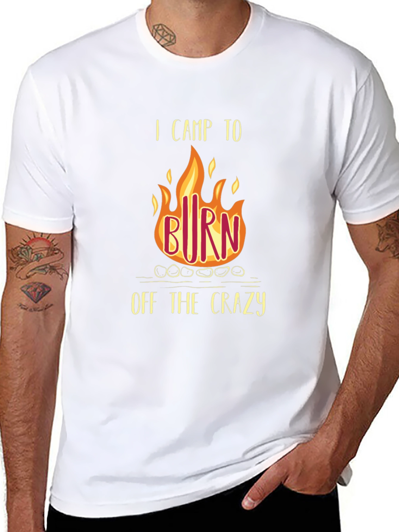 I Camp to Burn Off the Crazy T-Shirt