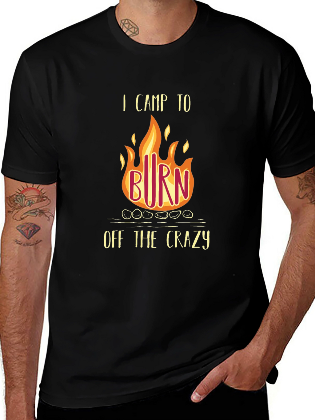I Camp to Burn Off the Crazy T-Shirt