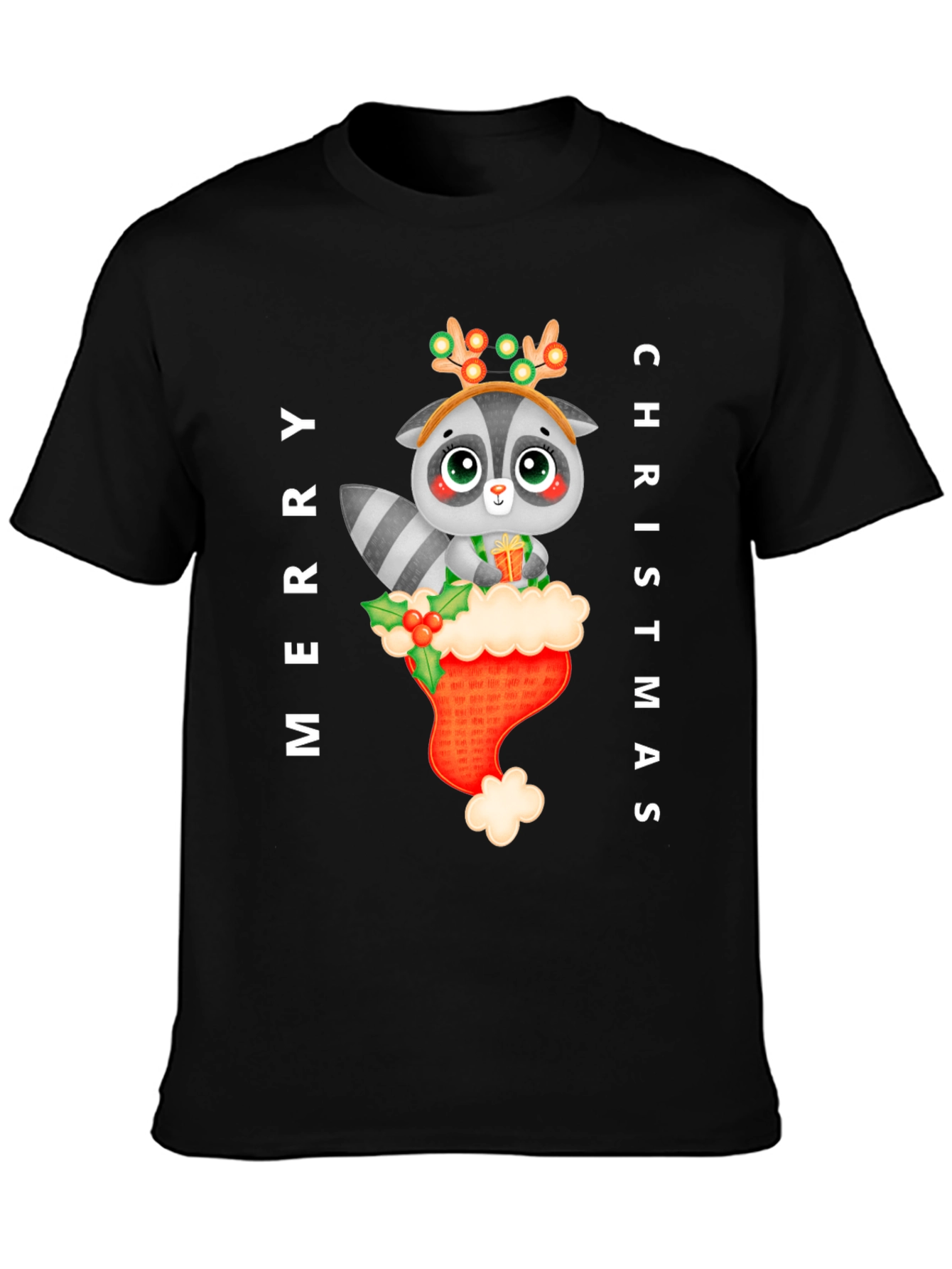 Merry Christmas Raccoon T-Shirt