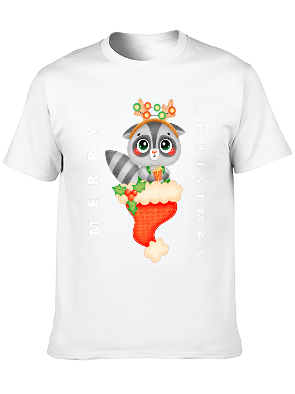 Merry Christmas Raccoon T-Shirt