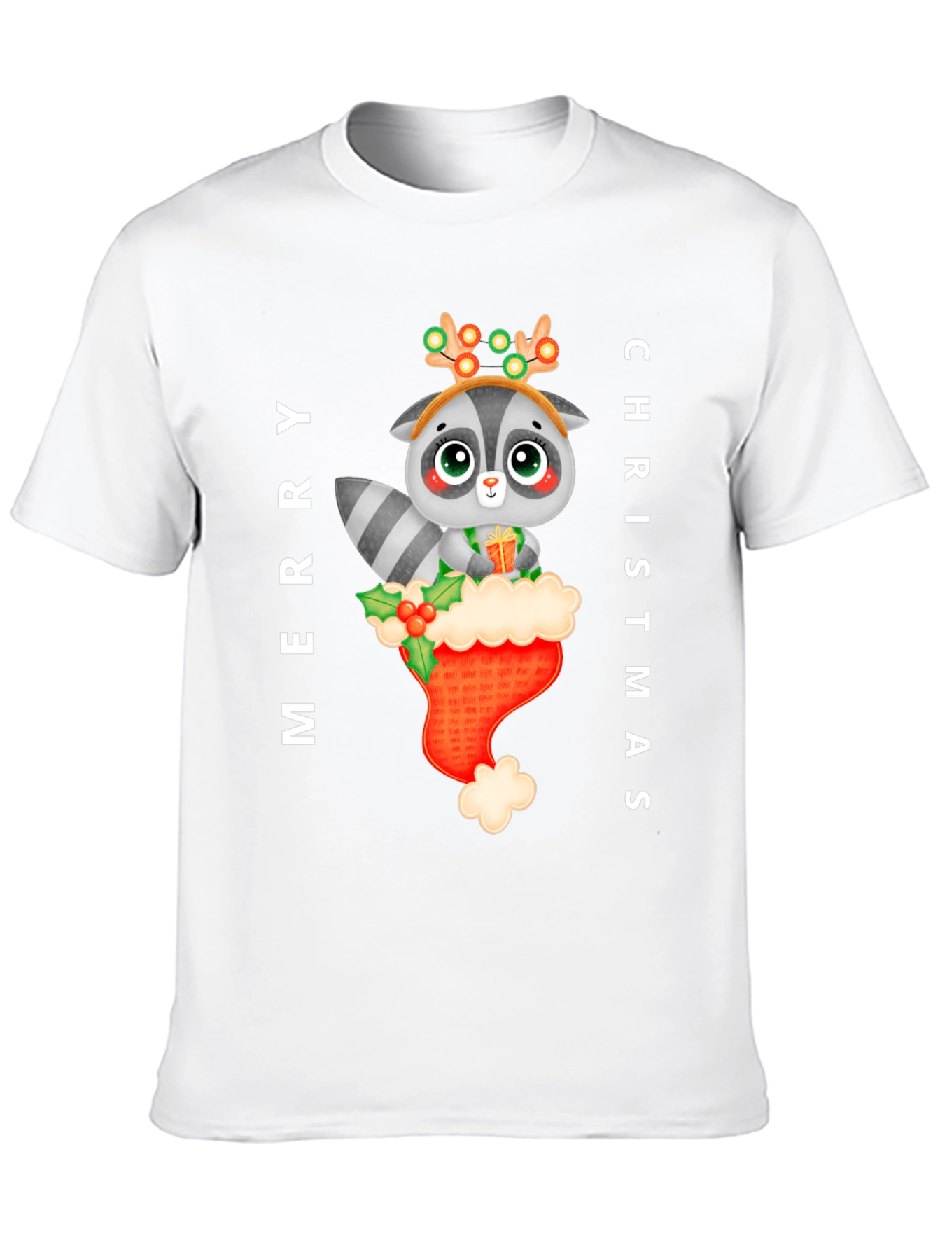 Merry Christmas Raccoon T-Shirt