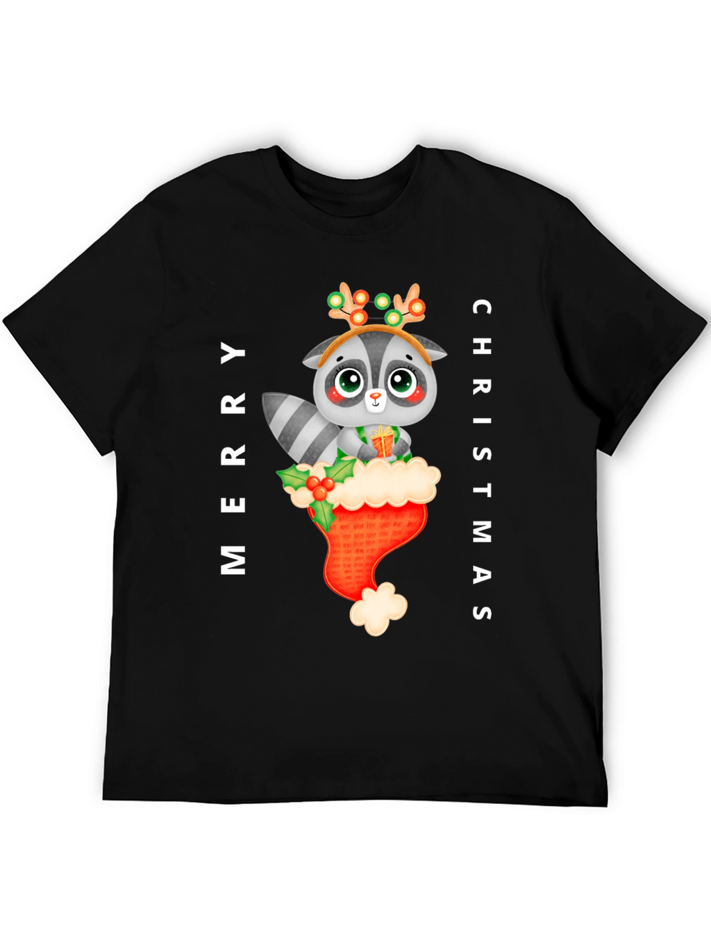 Merry Christmas Raccoon T-Shirt
