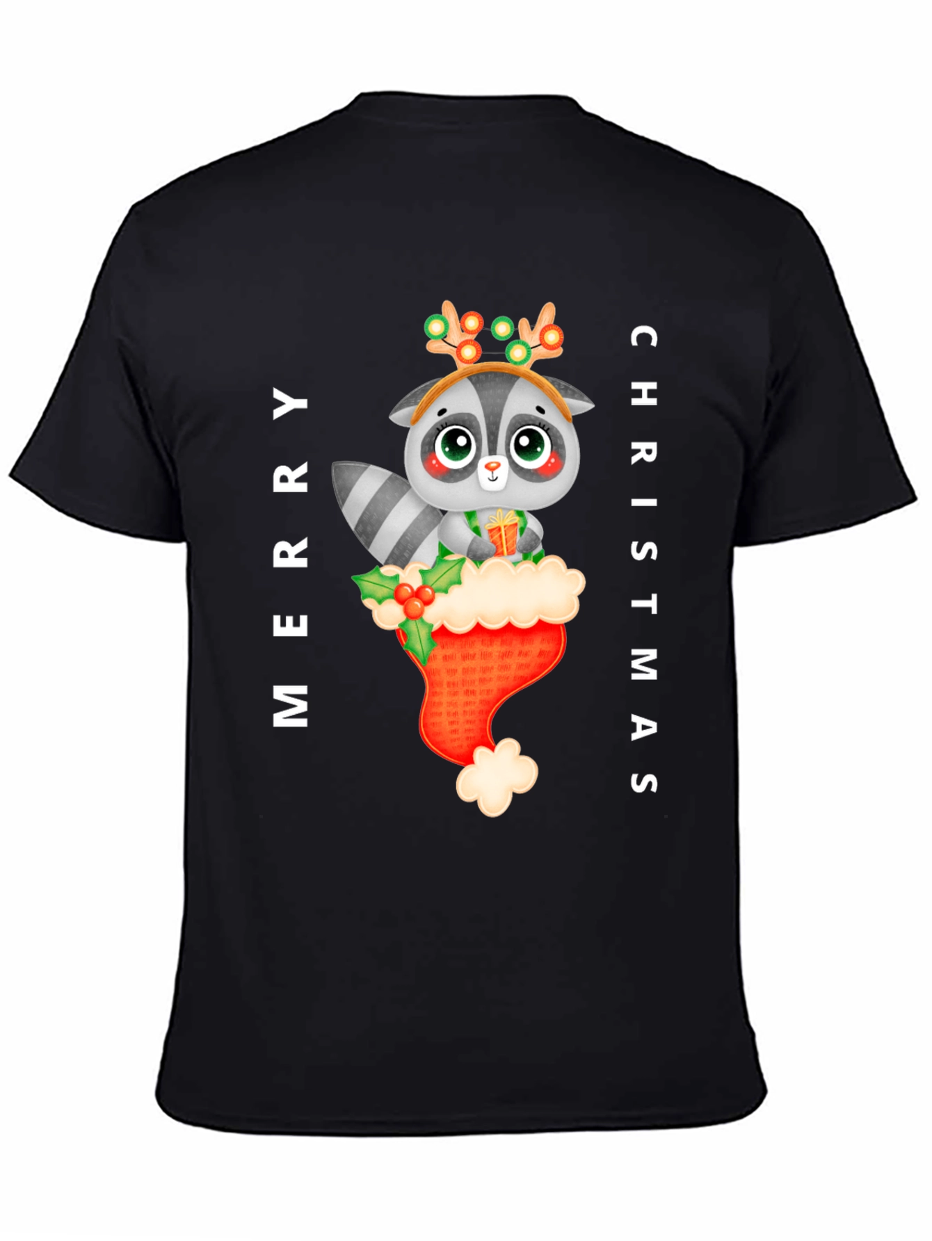 Merry Christmas Raccoon T-Shirt