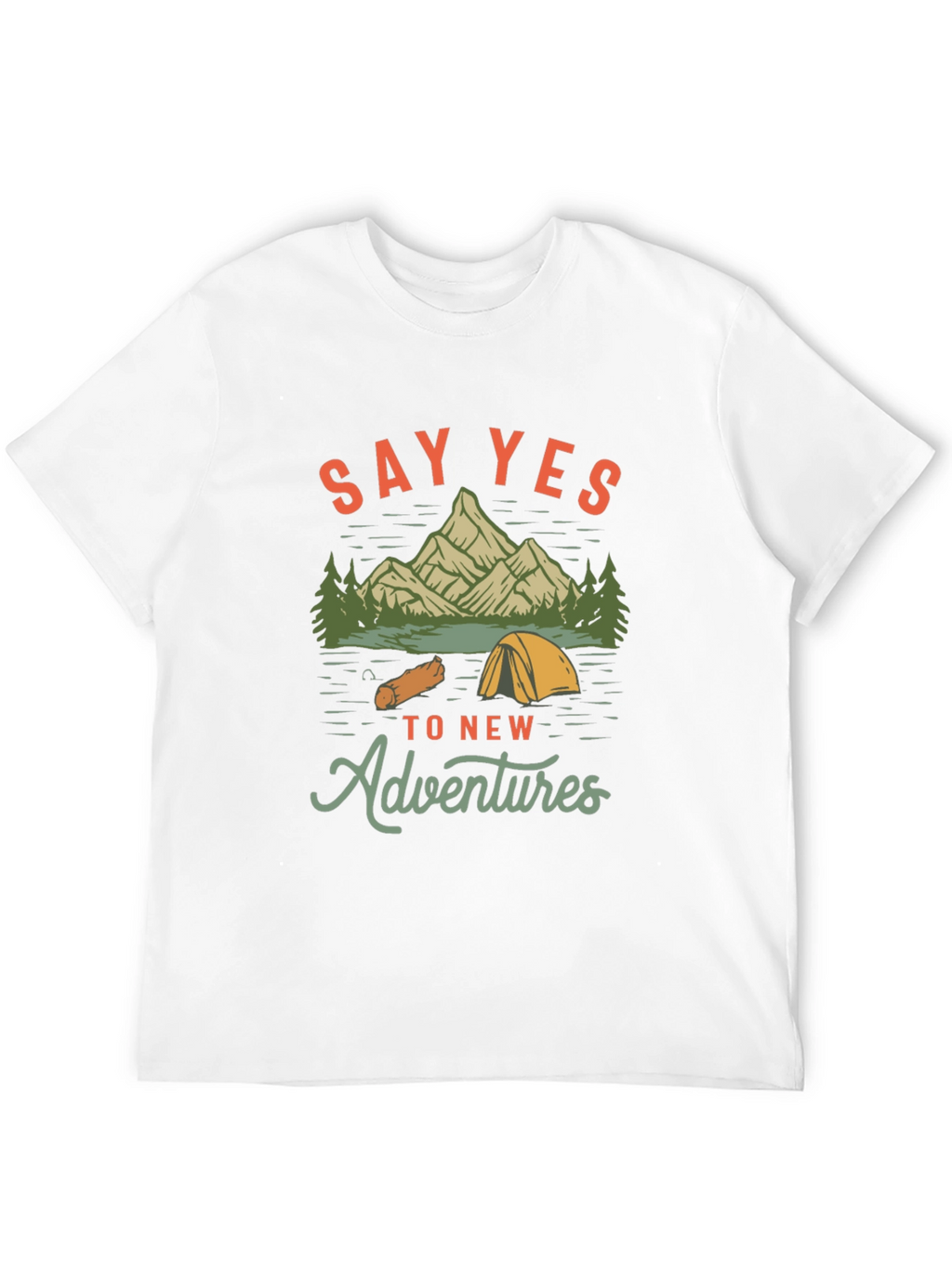 Adventure Awaits: Say Yes Black Graphic Tee