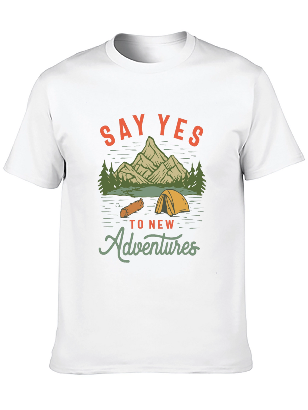 Adventure Awaits: Say Yes Black Graphic Tee